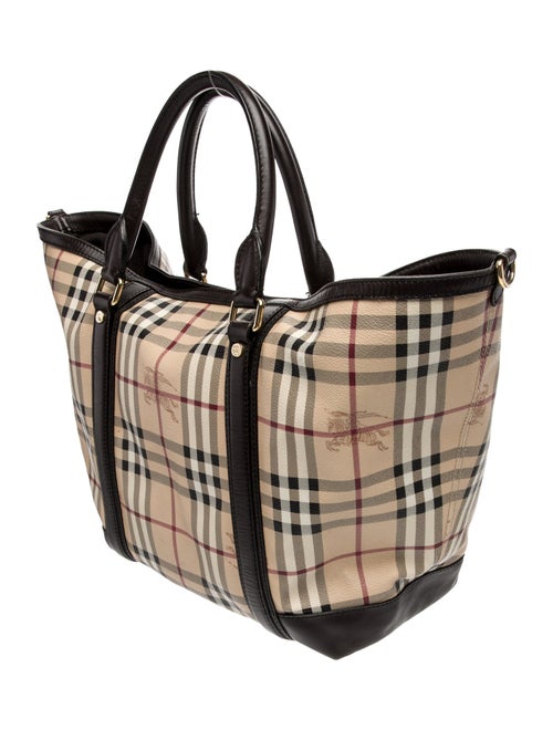 Burberry Haymarket Check Top Handle Bag