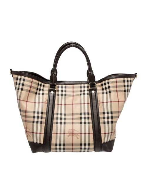 Burberry Haymarket Check Top Handle Bag