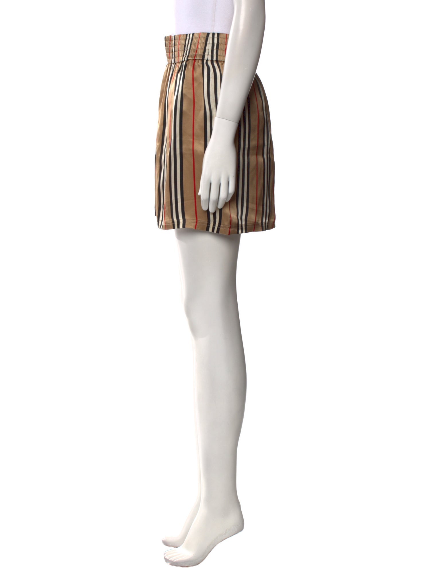 Burberry Silk Mini Shorts