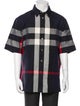 Burberry Exploded Check Pattern Three-Quarter Sleeve Shirt