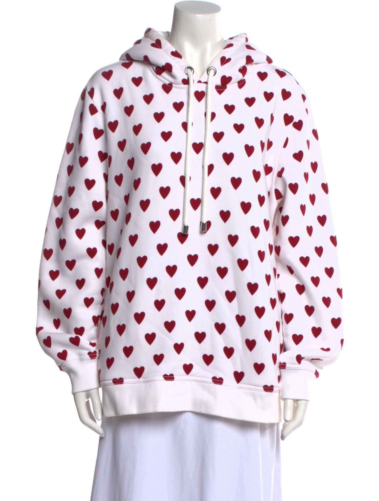 Burberry Polka Dot Print Mock Neck Sweatshirt