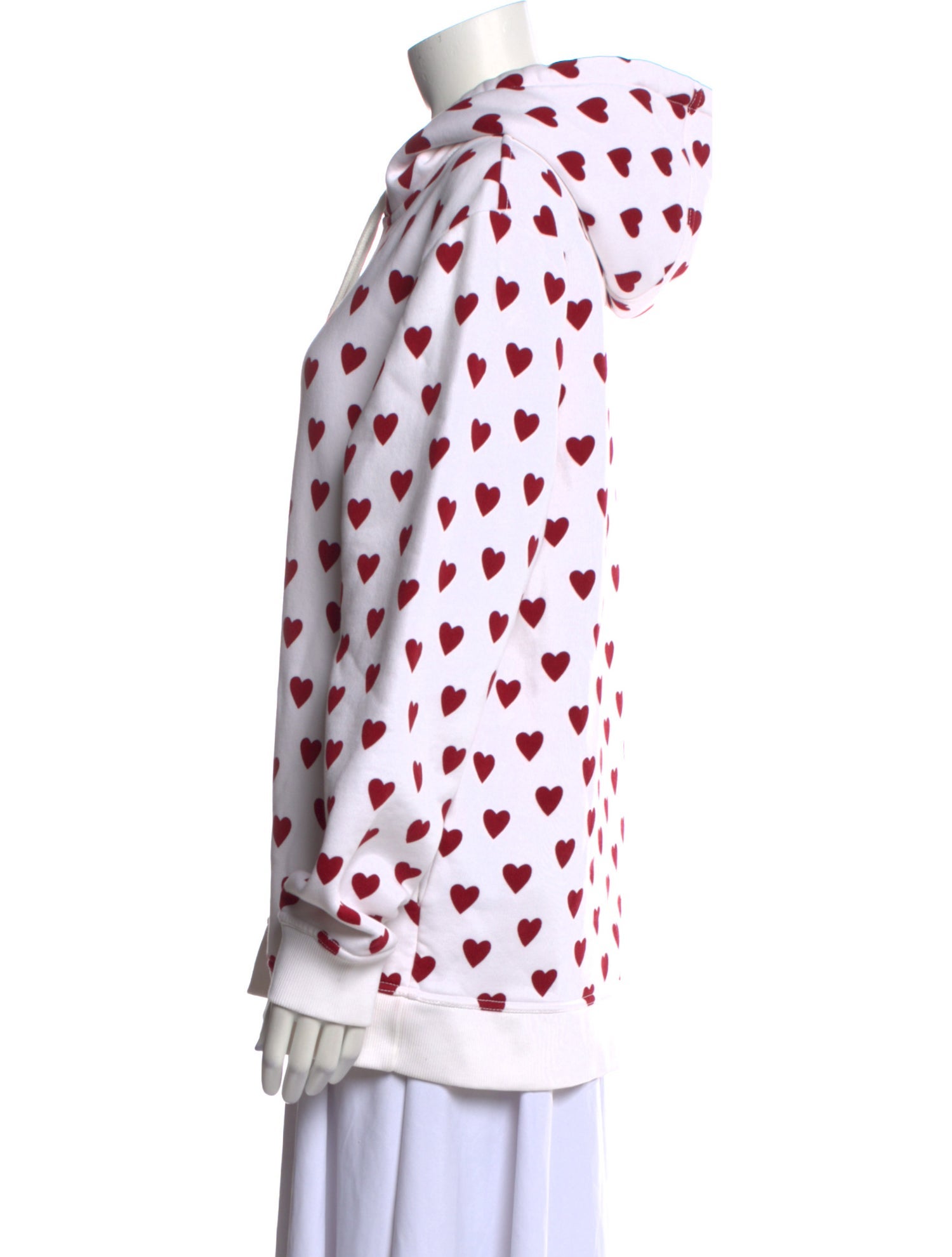 Burberry Polka Dot Print Mock Neck Sweatshirt