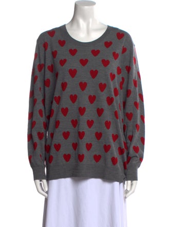 Burberry Merino Wool Printed Sweatshirt