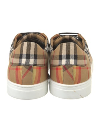 Burberry Rainbow Check Canvas Sneakers