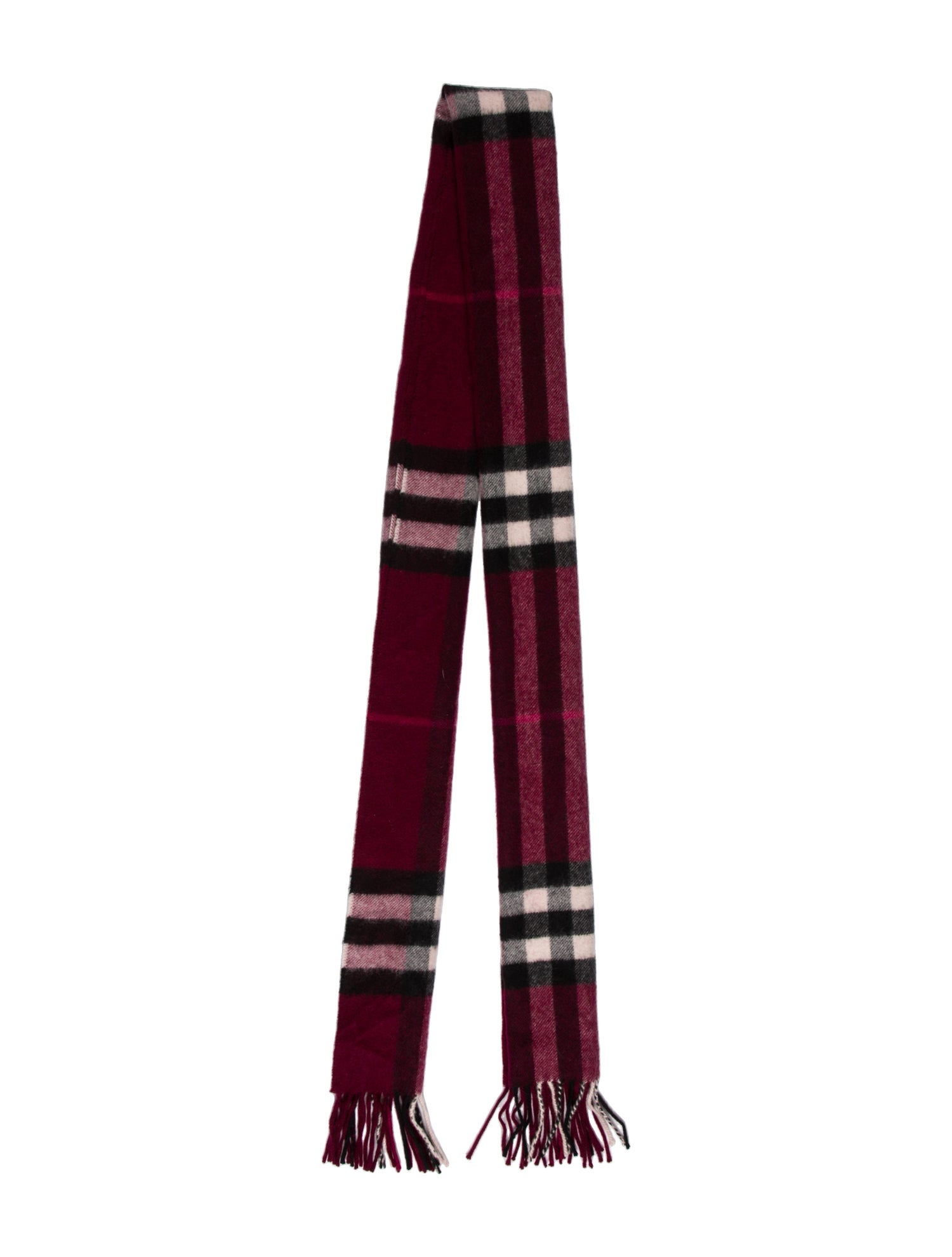Burberry Cashmere Nova Check Pattern Scarf