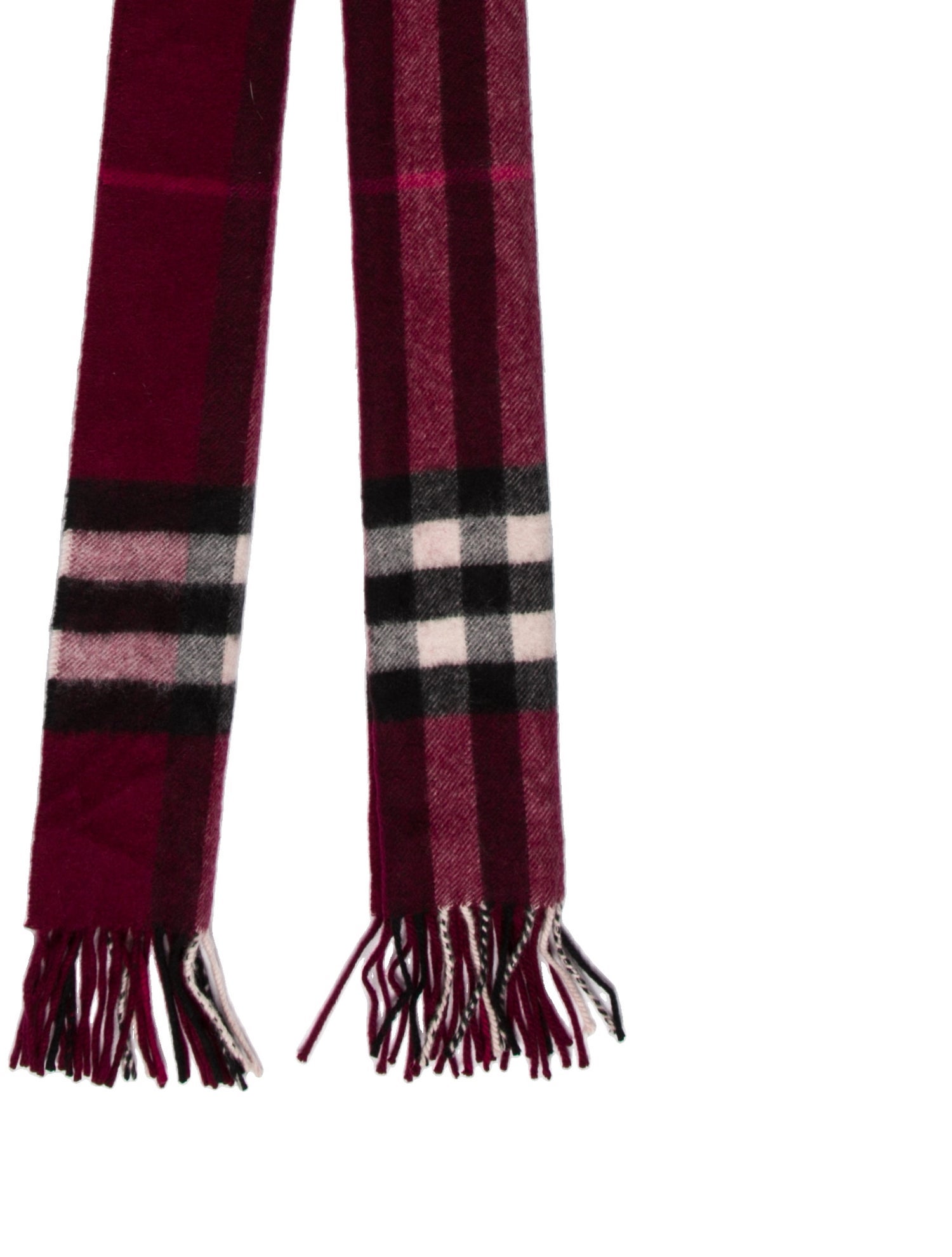 Burberry Cashmere Nova Check Pattern Scarf