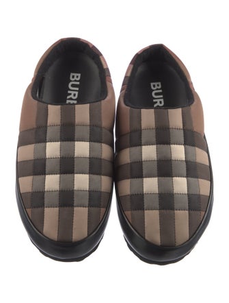 Burberry Nova Check Pattern Nylon Slippers