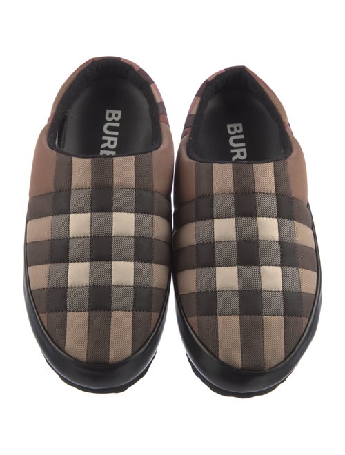 Burberry Nova Check Pattern Nylon Slippers