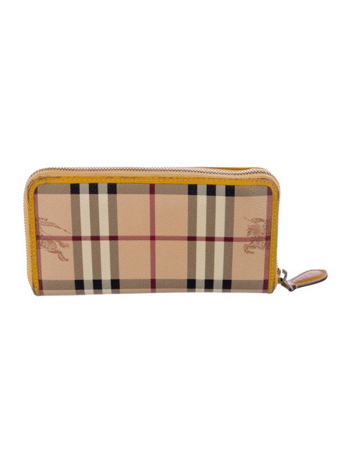 Burberry Horseferry Check Pattern Printed Continental Wallet