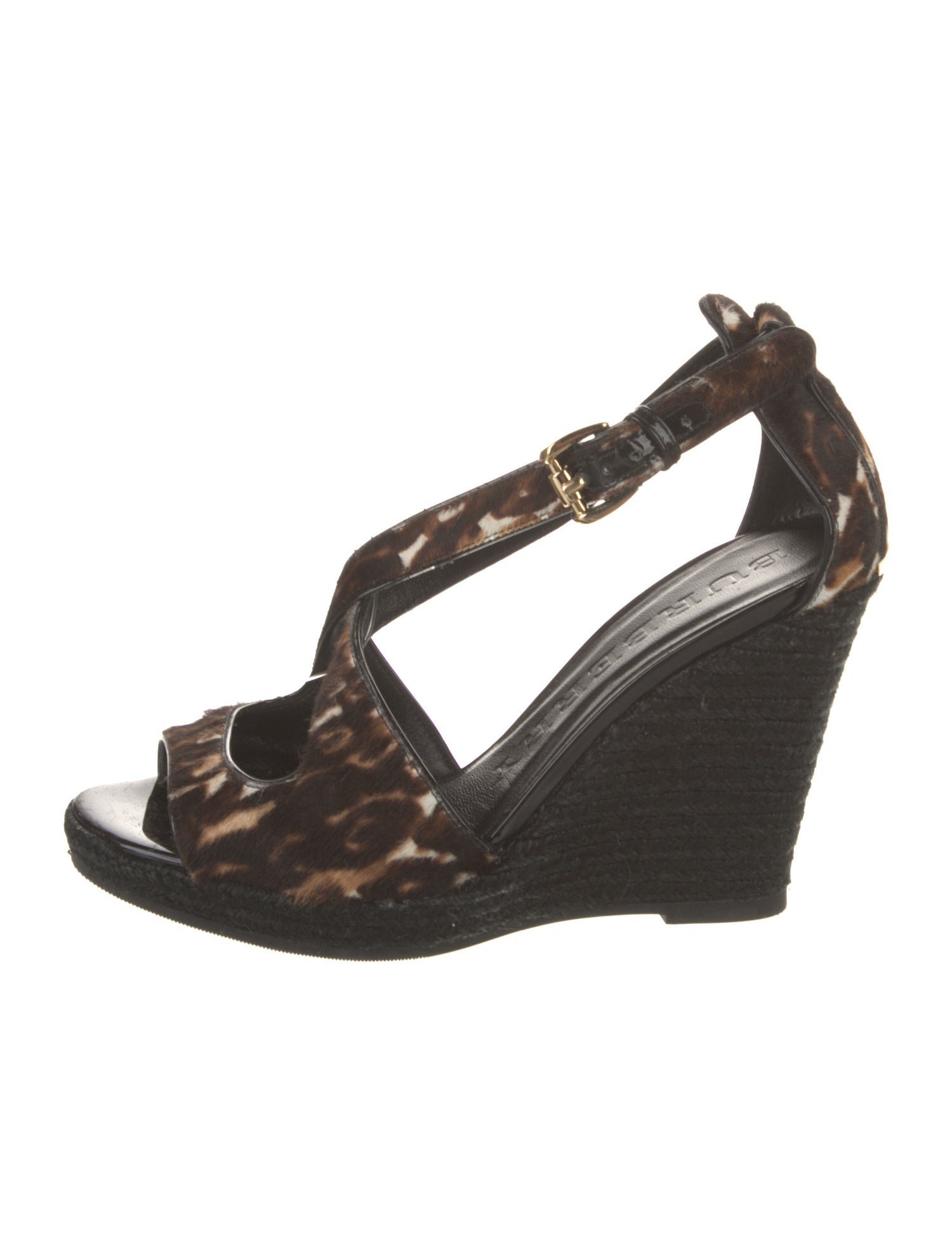 Burberry Ponyhair Printed Espadrilles