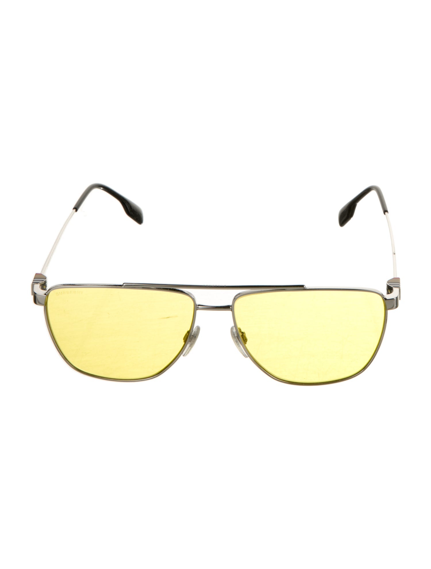 Burberry Nova Check Pattern Aviator Sunglasses w/ Tags