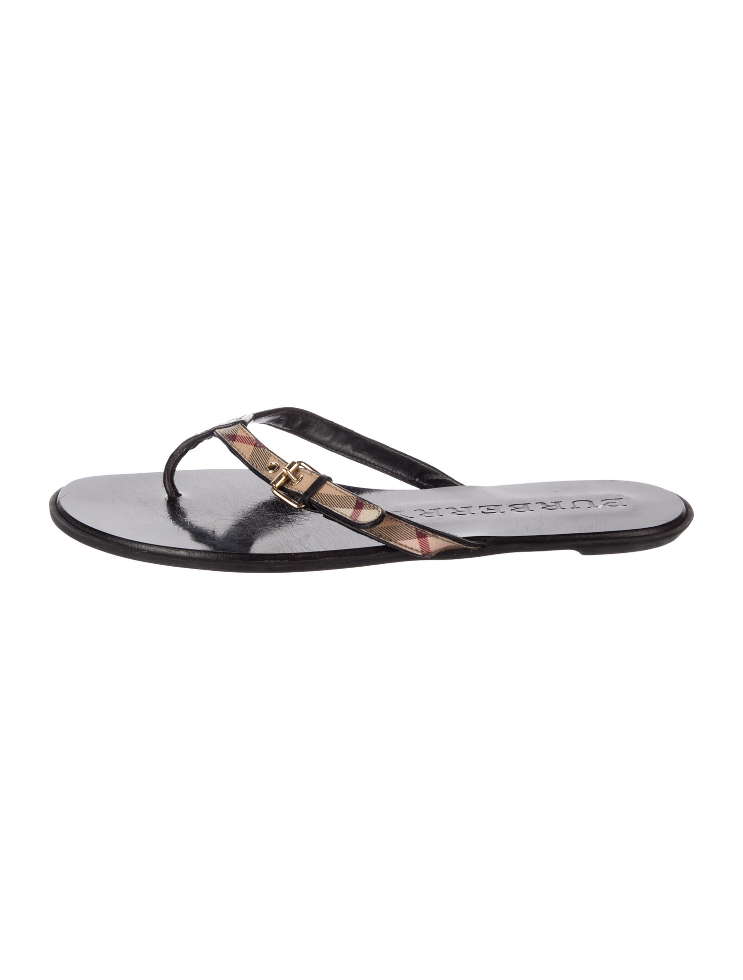 Burberry Printed Flip Flops