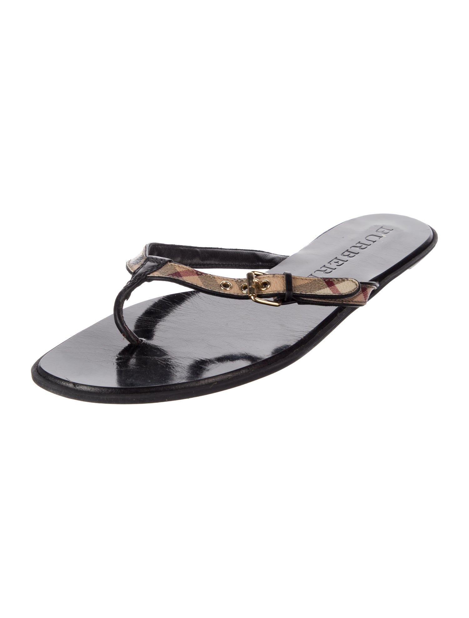Burberry Printed Flip Flops