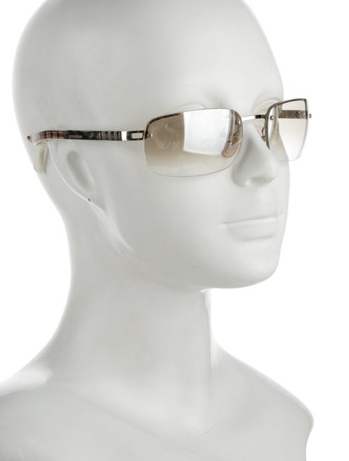 Burberry House Check Pattern Square Sunglasses