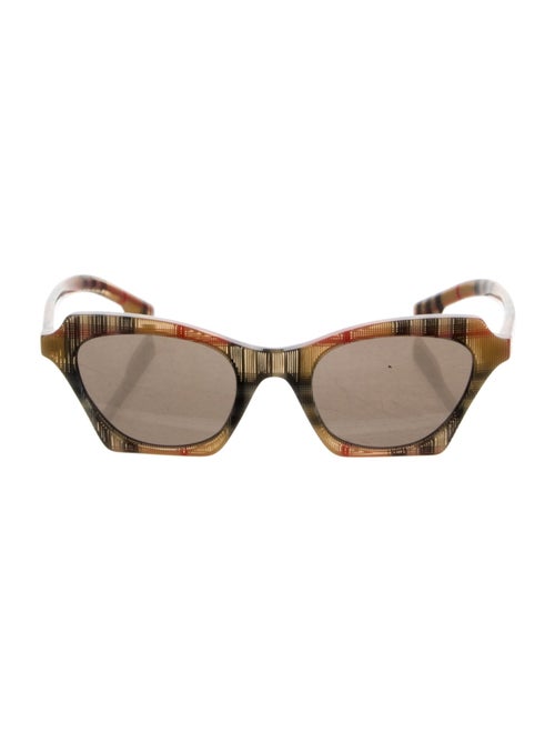 Burberry House Check Pattern Cat-Eye Sunglasses