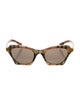 Burberry House Check Pattern Cat-Eye Sunglasses