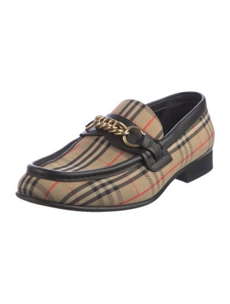 Burberry Canvas Printed Loafers