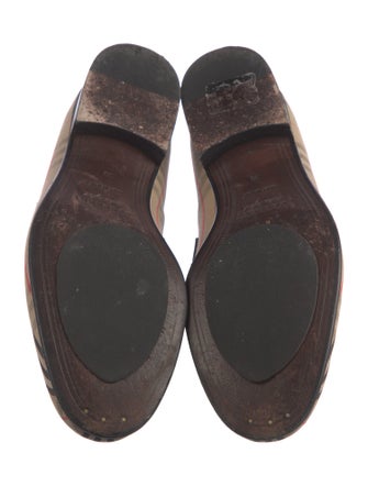 Burberry Canvas Printed Loafers
