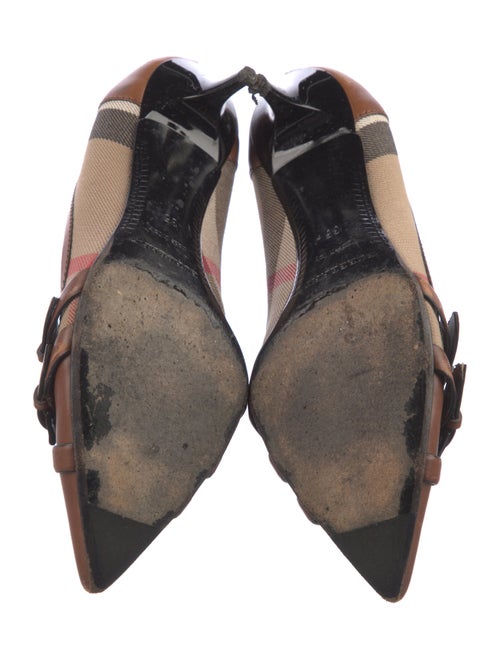 Burberry Nova Check Pattern Canvas Pumps