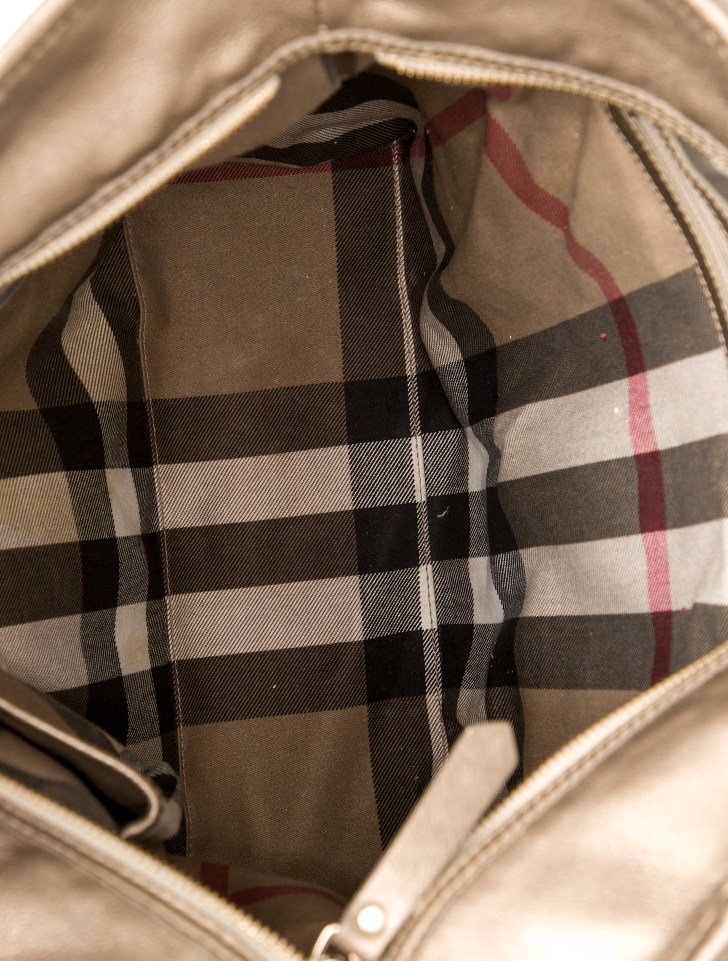 Burberry Leather Top Handle Bag