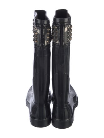 Burberry Nova Check Pattern Rubber Rain Boots