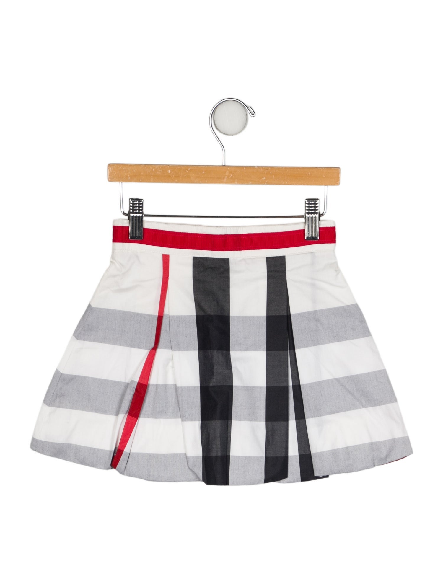 Burberry Girls' Plaid Pleated Skirt
