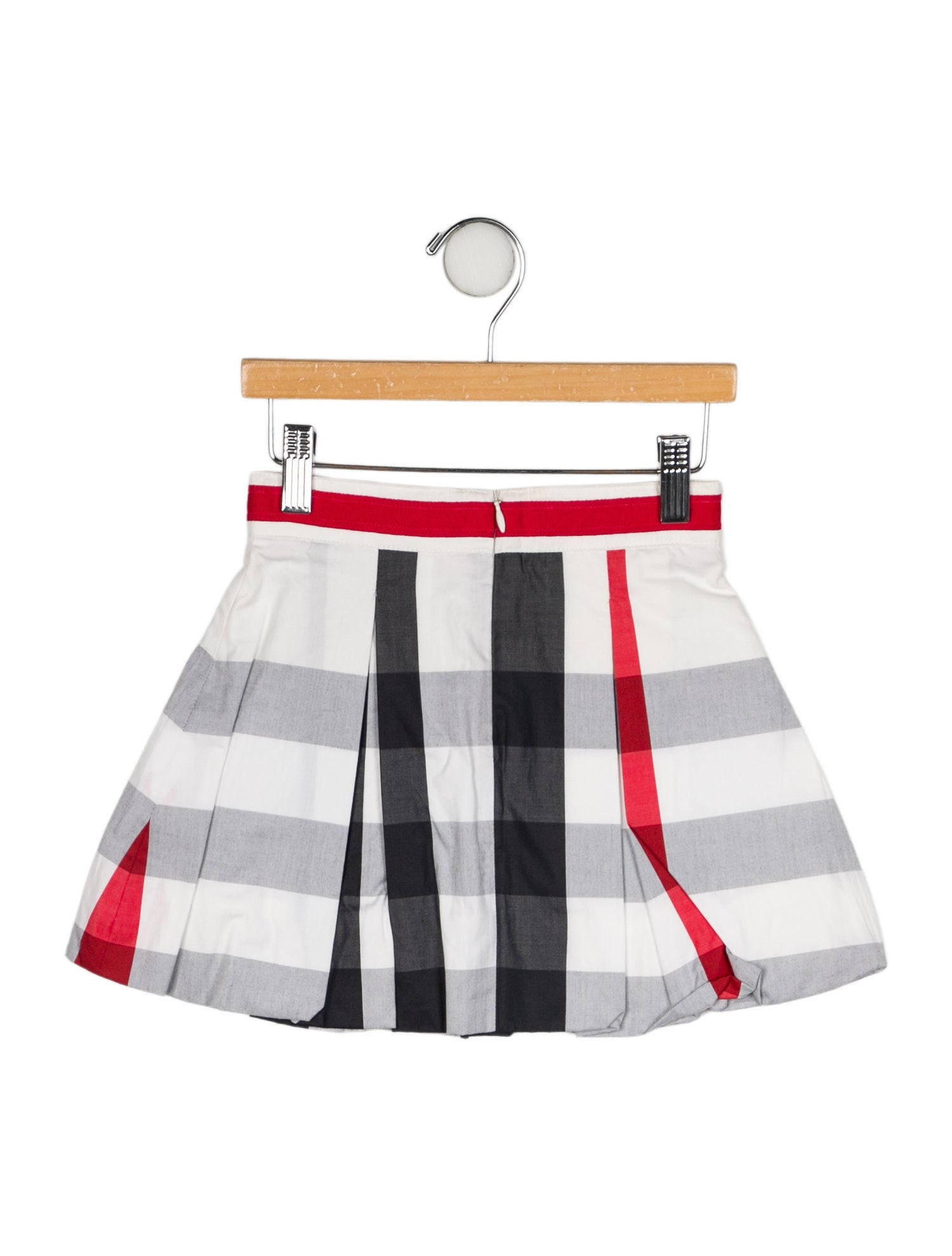 Burberry Girls' Plaid Pleated Skirt