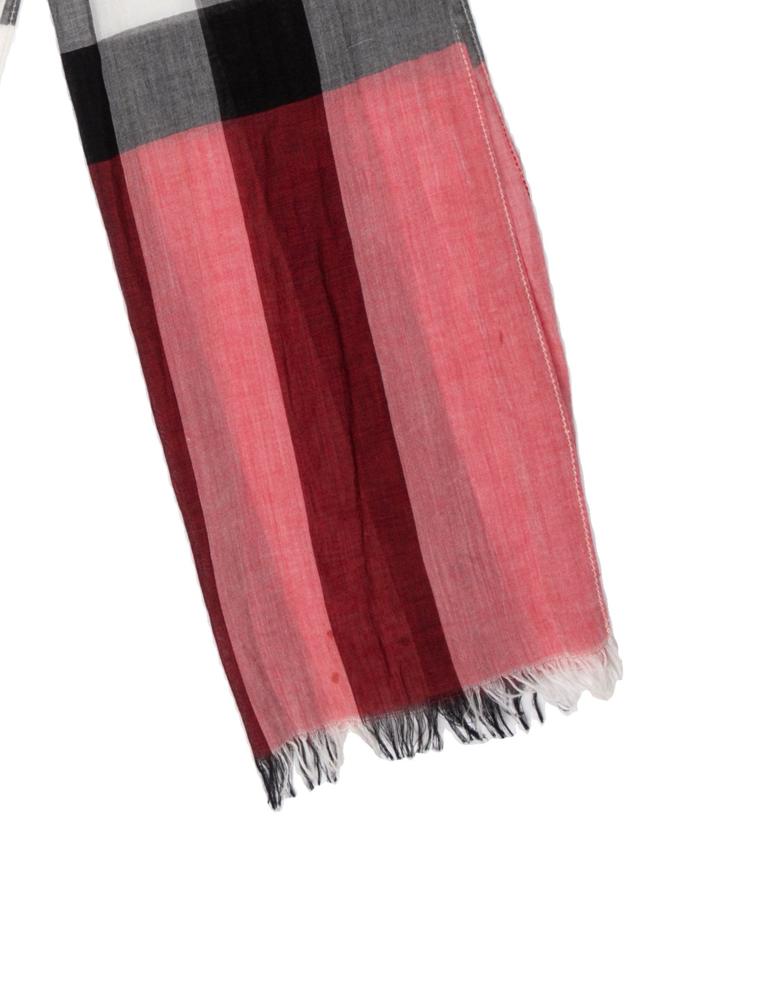 Burberry Plaid Print Scarf