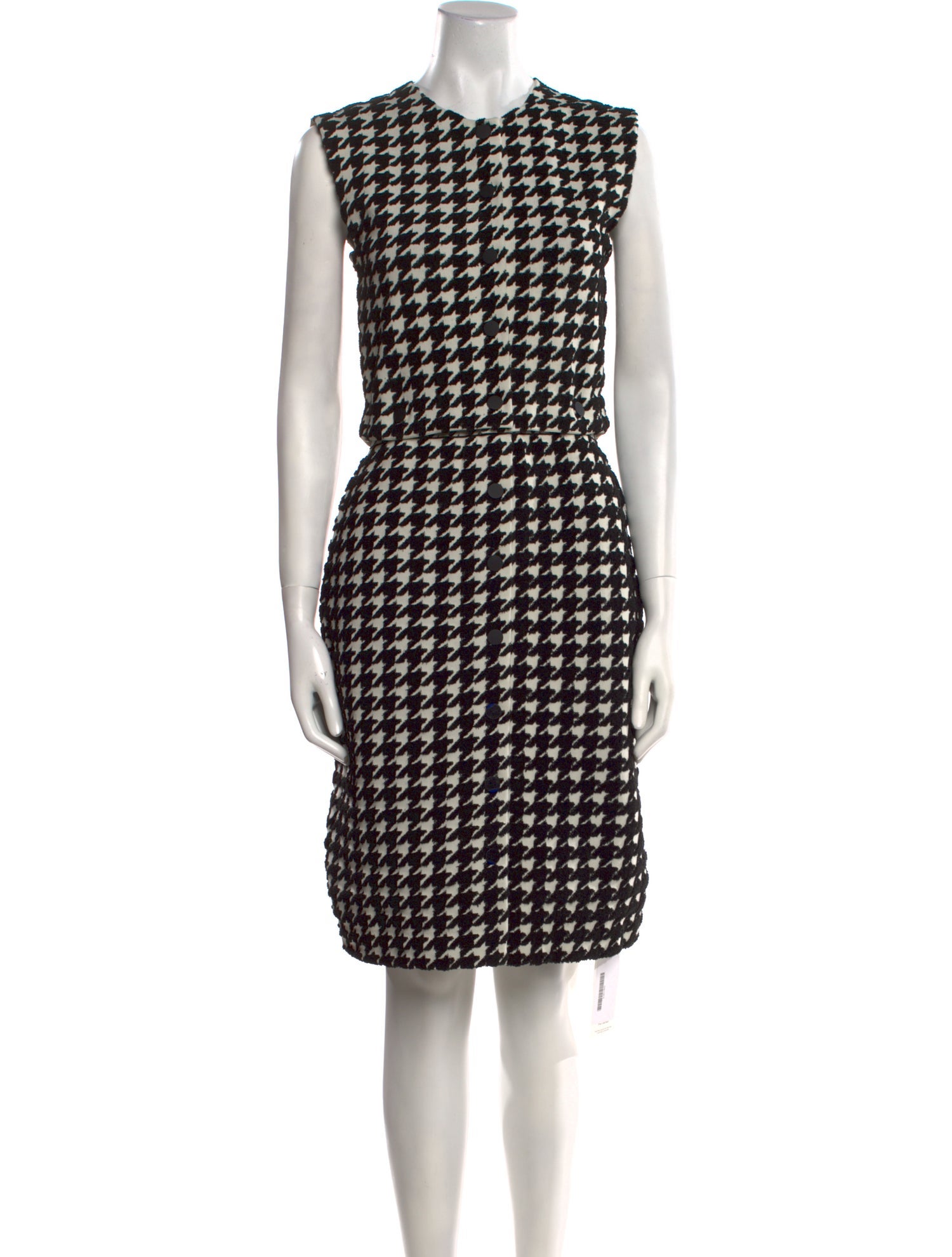 Burberry Houndstooth Print Knee-Length Dress w/ Tags