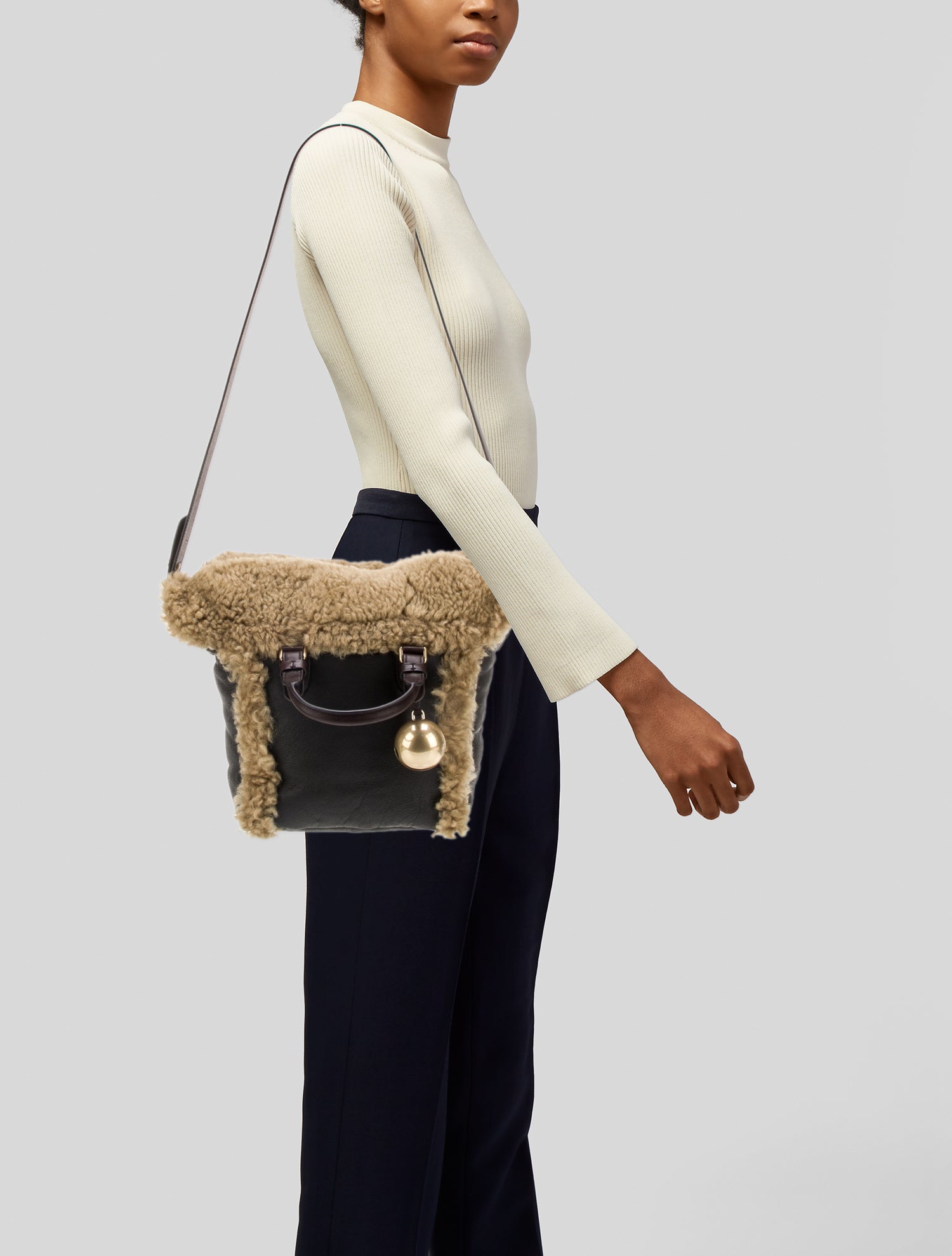 Burberry Leather Shield Small w/ Tags