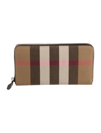 Burberry Exploded Check Pattern Continental Wallet