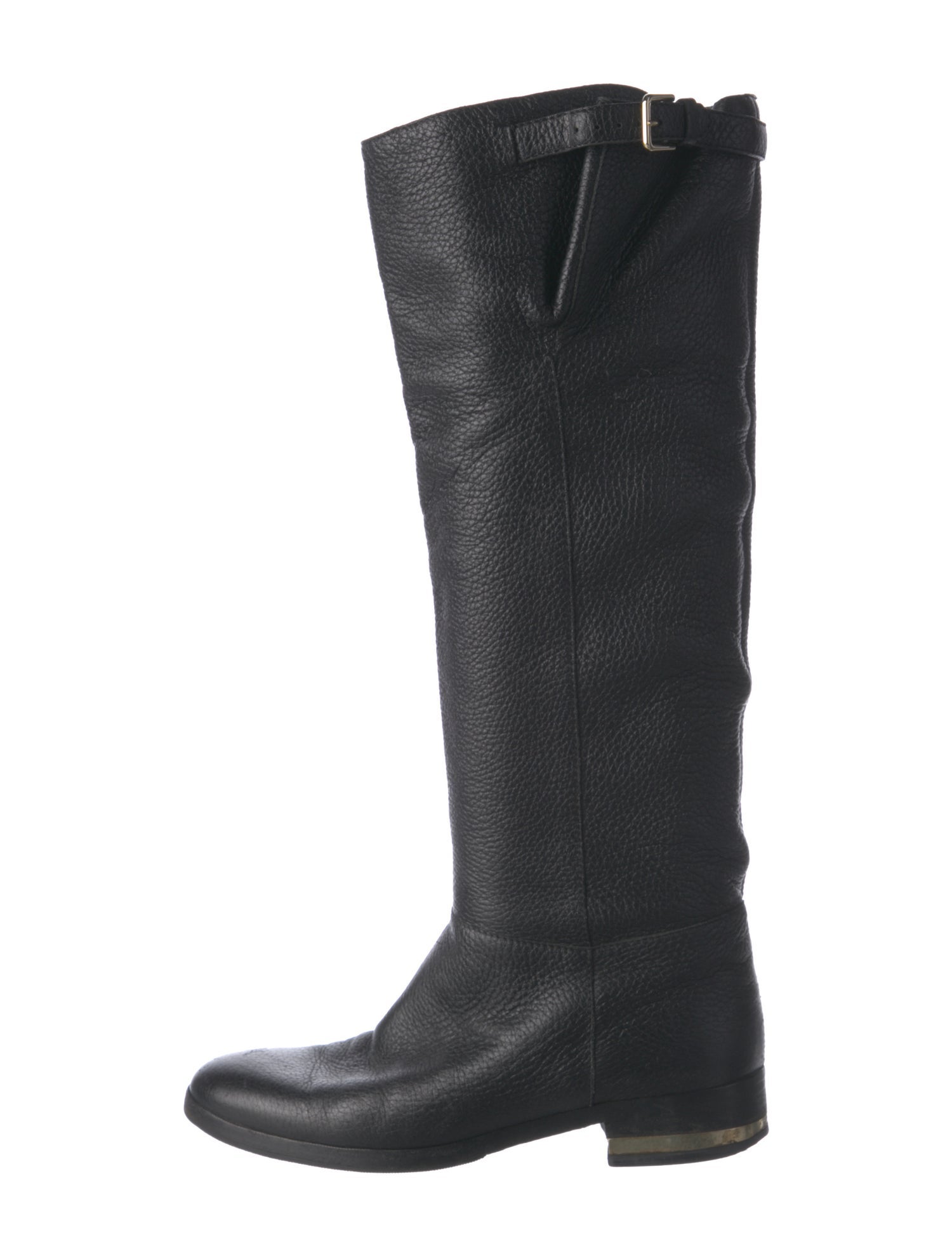 Burberry Leather Riding Boots
