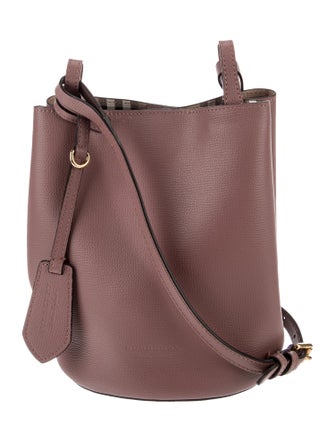 Burberry Haymarket Check Lorne Bucket Bag