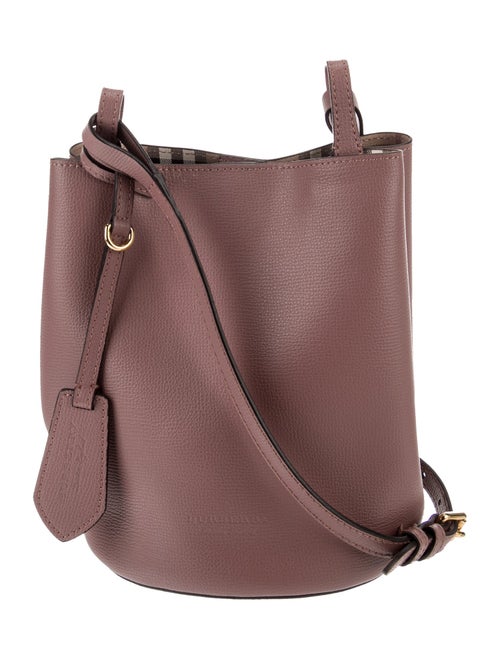 Burberry Haymarket Check Lorne Bucket Bag