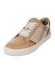 Burberry Nova Check Pattern Leather Sneakers
