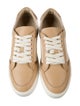 Burberry Nova Check Pattern Leather Sneakers