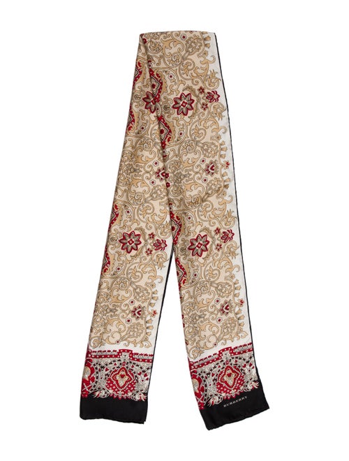 Burberry Silk Floral Print Scarf