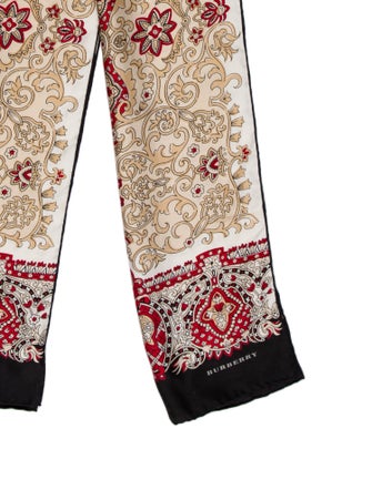 Burberry Silk Floral Print Scarf
