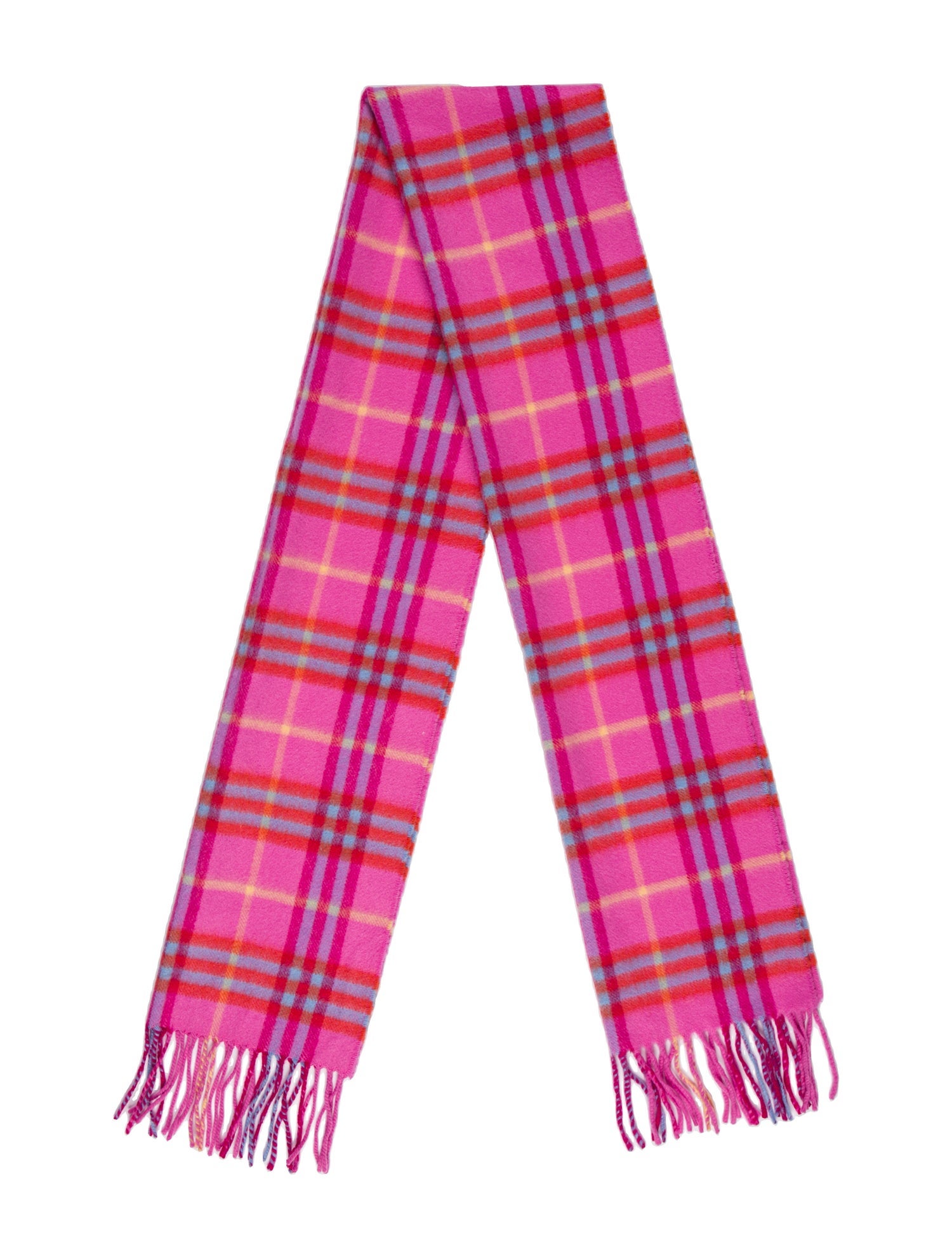 Burberry London Cashmere Nova Check Pattern Scarf