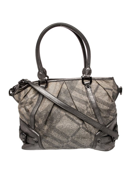 Burberry Canvas Top Handle Bag