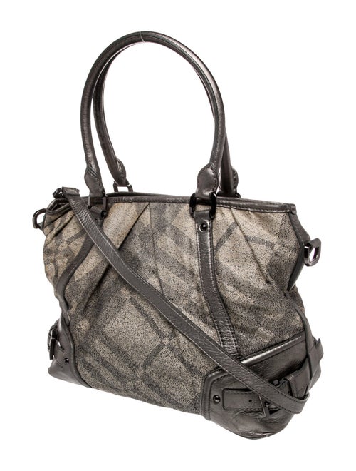 Burberry Canvas Top Handle Bag