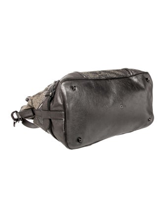 Burberry Canvas Top Handle Bag