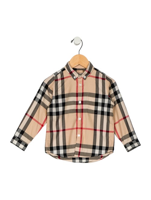 Burberry Toddler Boys' Long Sleeve Button Up