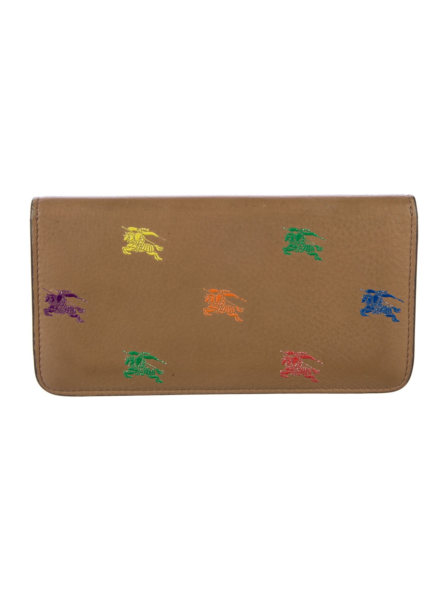 Burberry Leather Printed Bifold Wallet