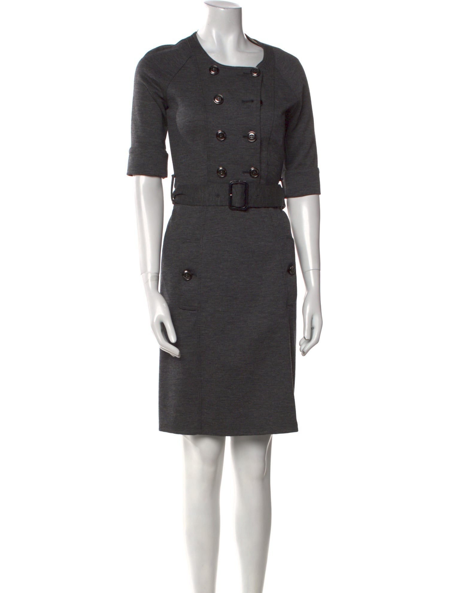Burberry Wool Knee-Length Dress