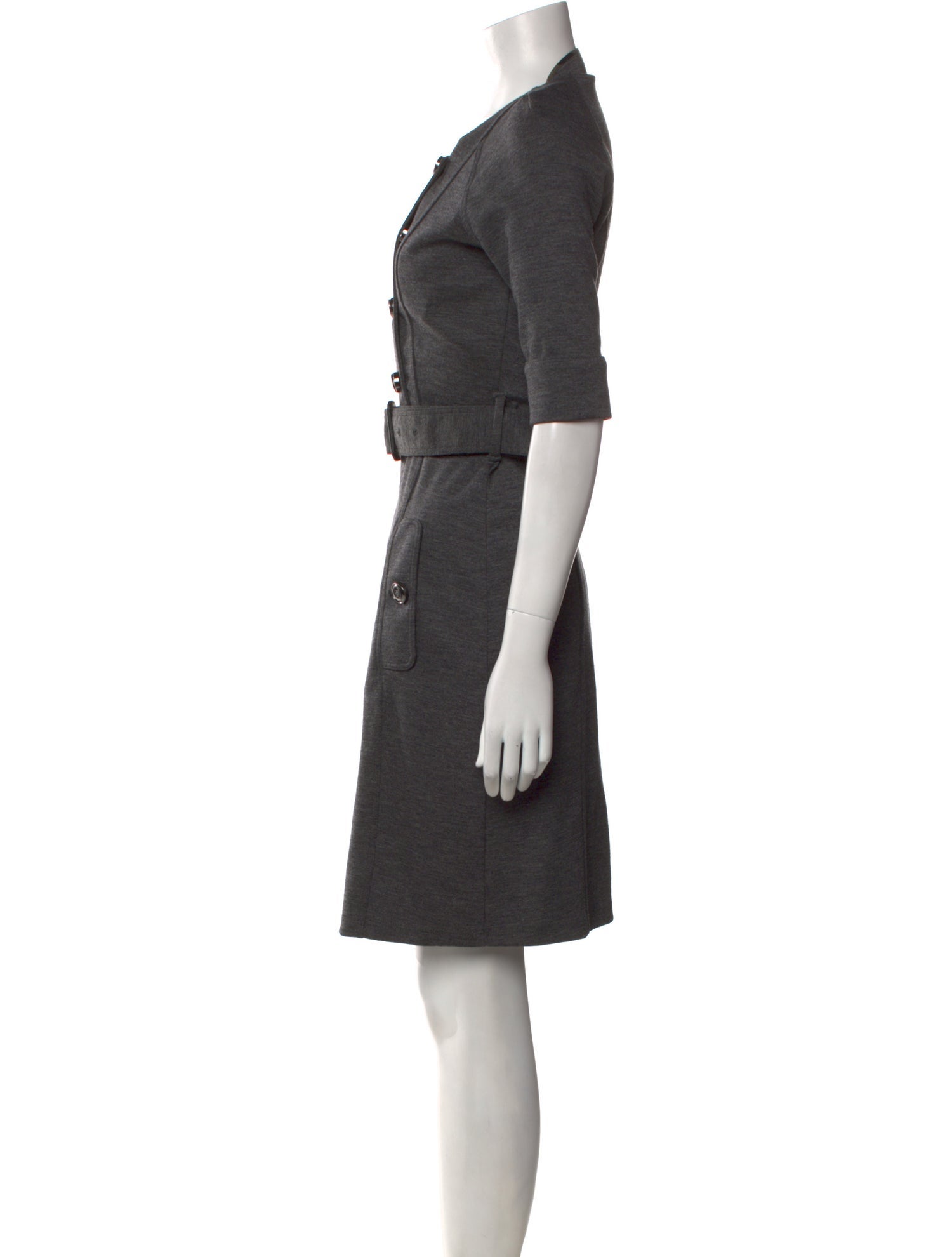 Burberry Wool Knee-Length Dress
