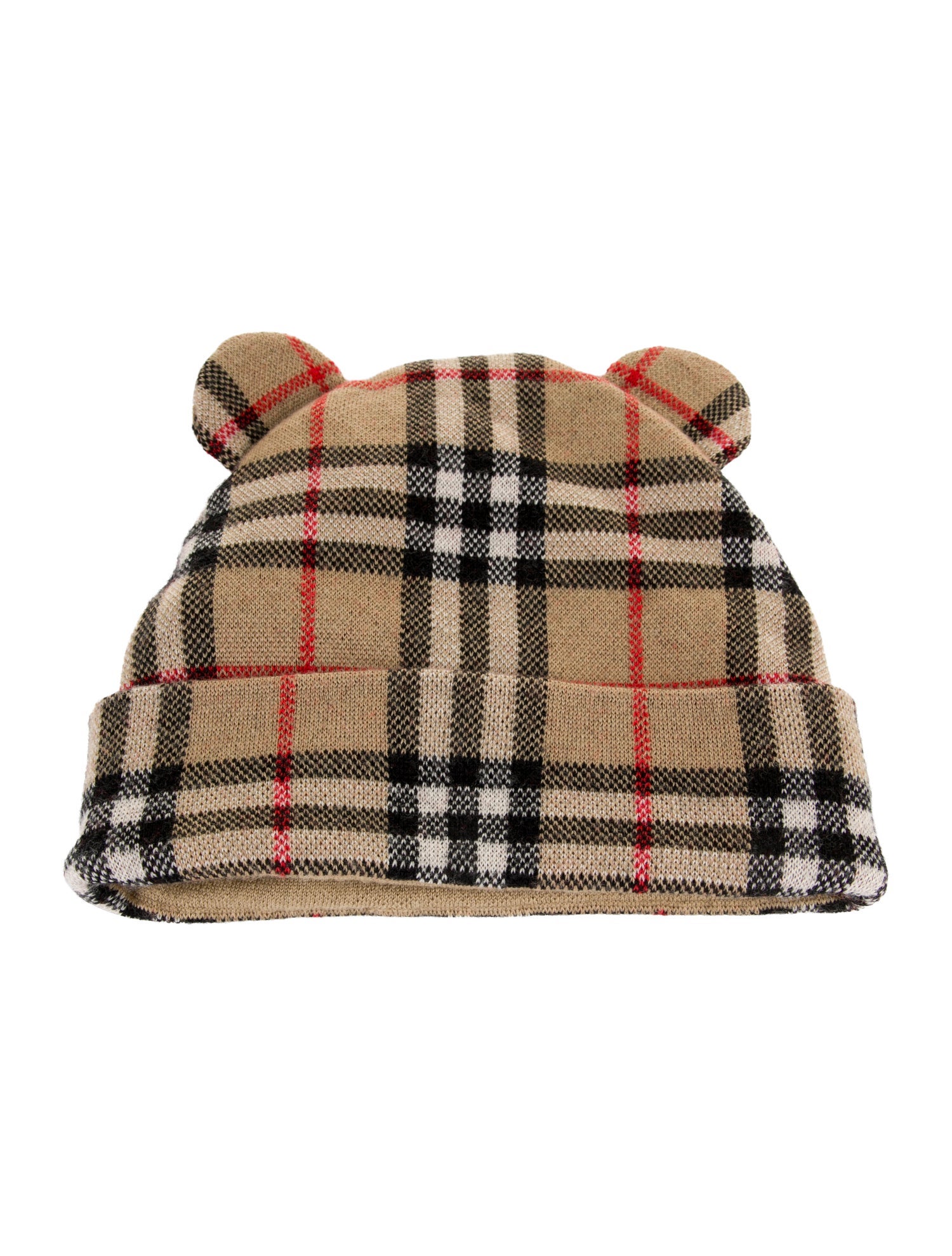 Burberry Infants' Checkprint Knit Beanie w/Tags