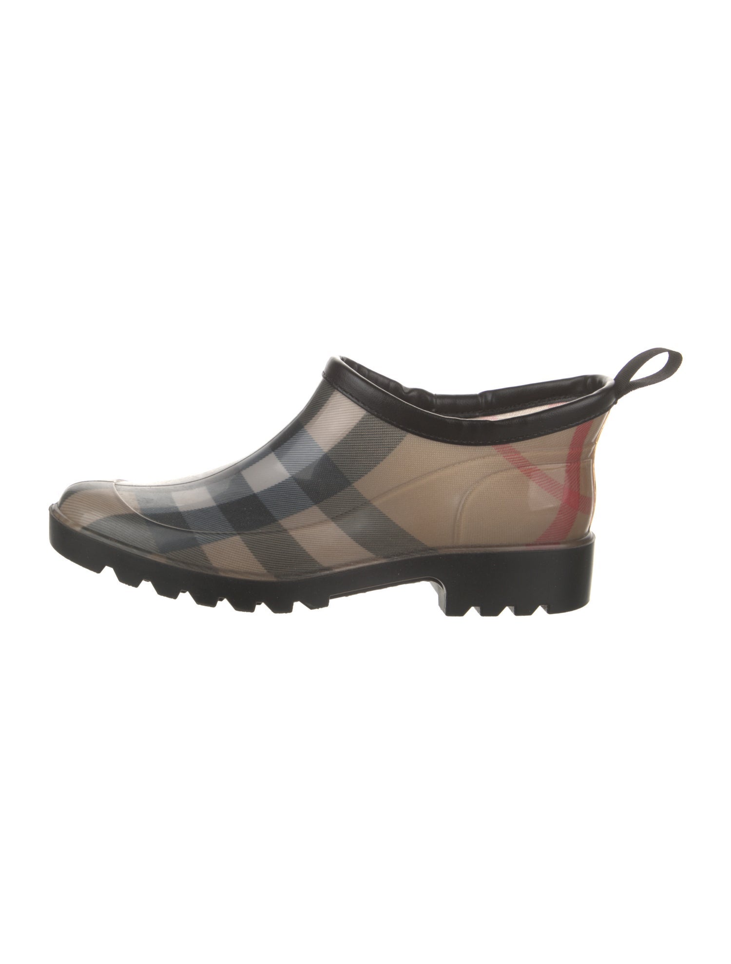 Burberry Nova Check Pattern Rubber Rain Boots