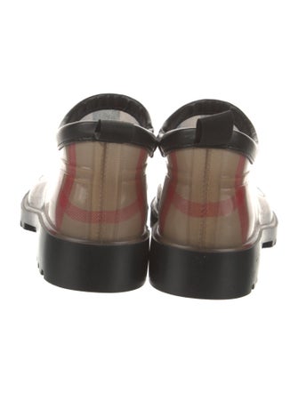 Burberry Nova Check Pattern Rubber Rain Boots