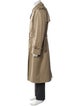 Burberry's House Check Pattern Wool Trench Coat